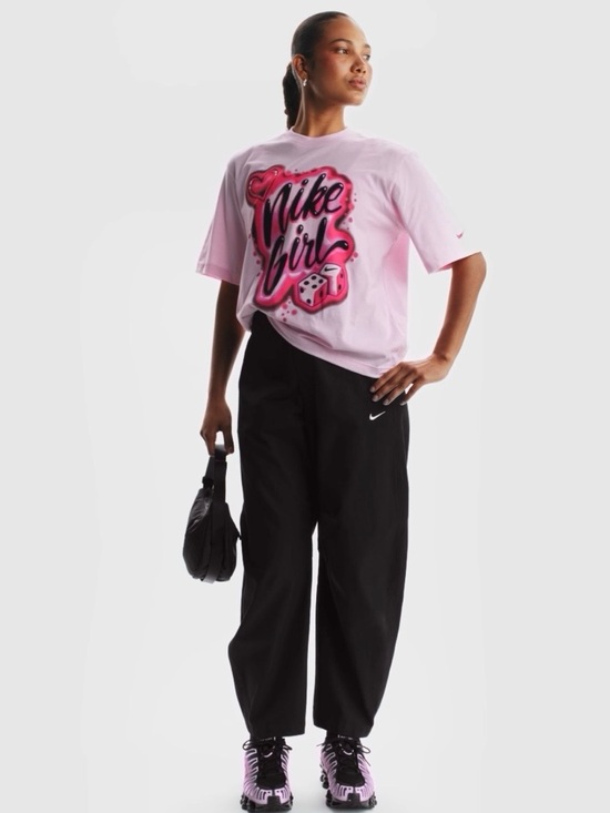 Nike Tops - Nike Pink 'Nike Girl' Graphic Short Sleeve Tee